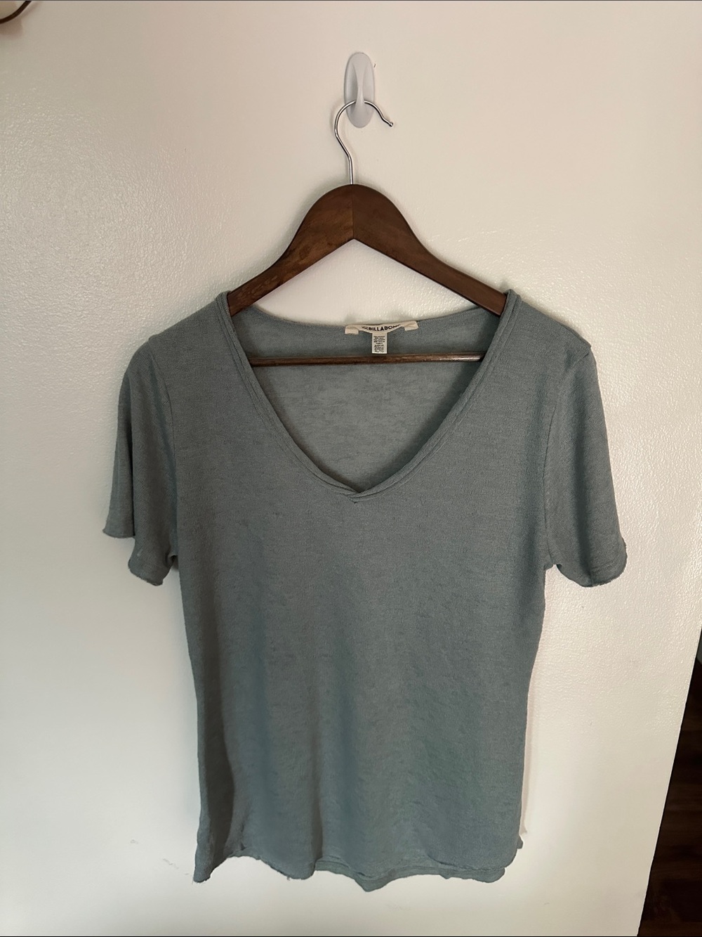 Billabong V-Neck Short Sleeve Tee - Dusty Blue